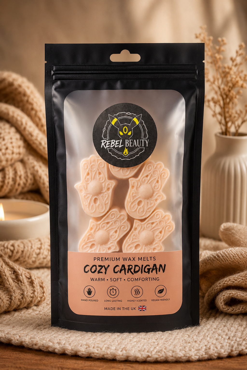 Cozy Cardigan wax melts pack of 5