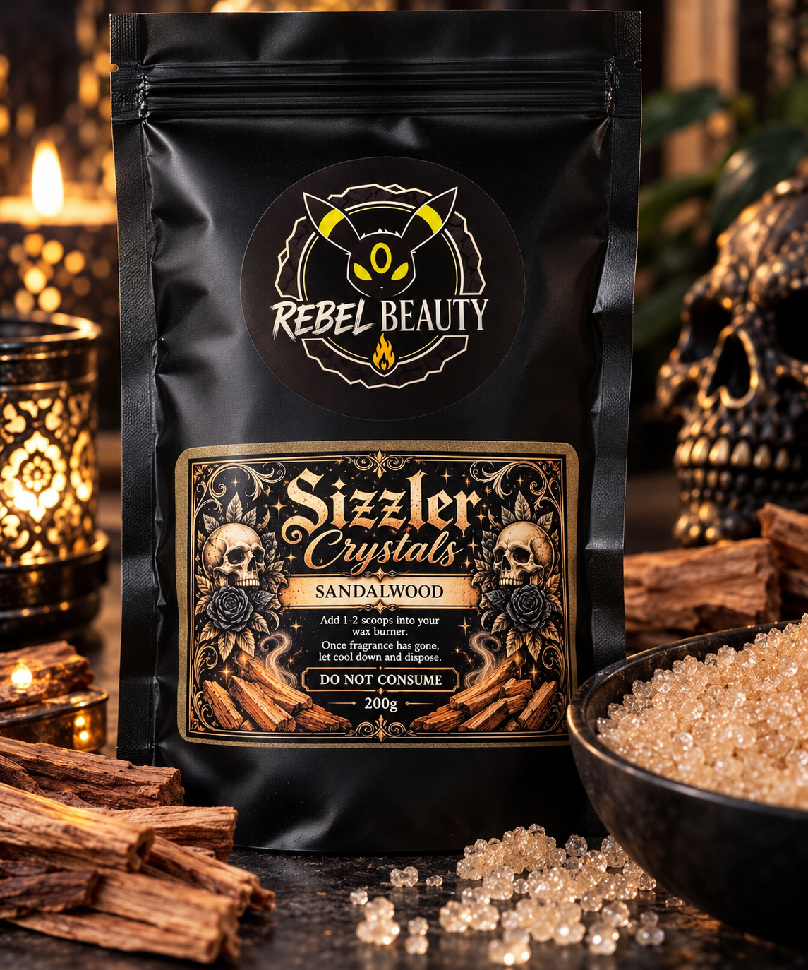 Sizzler Crystals - sandalwoods 200g